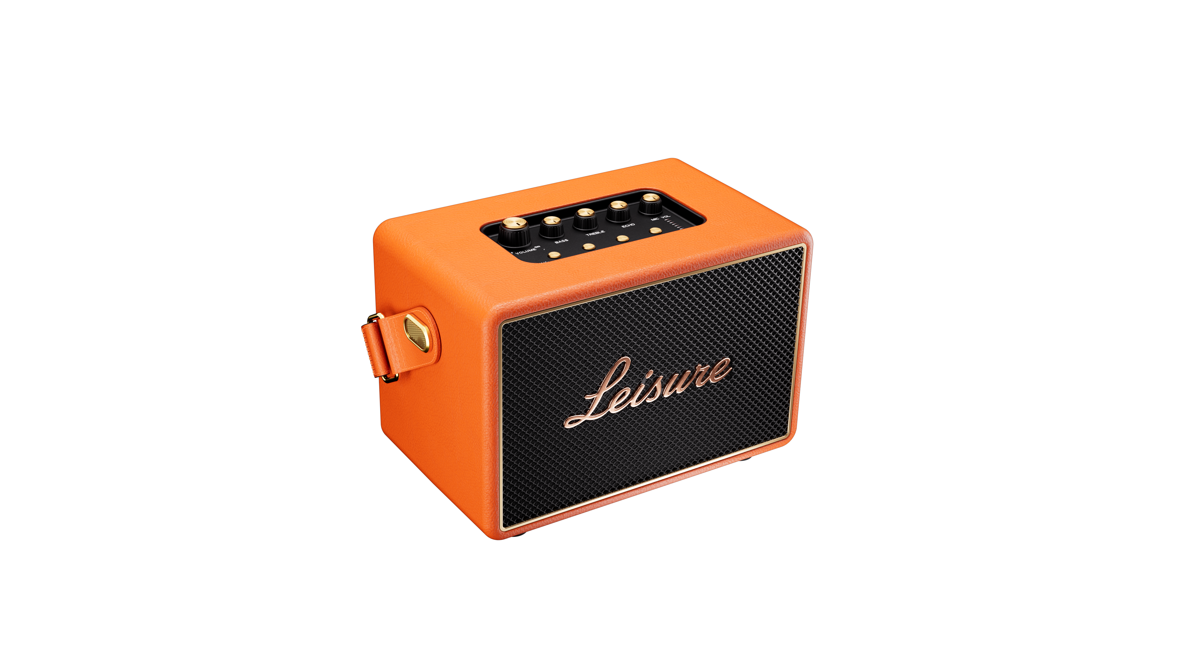 Leisure Legend speaker in sunset ember orange
